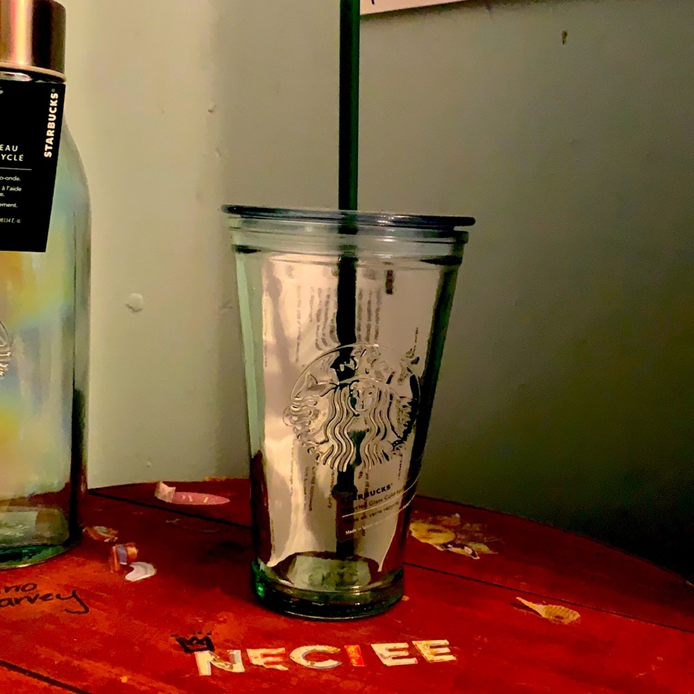 Starbucks glass tumbler